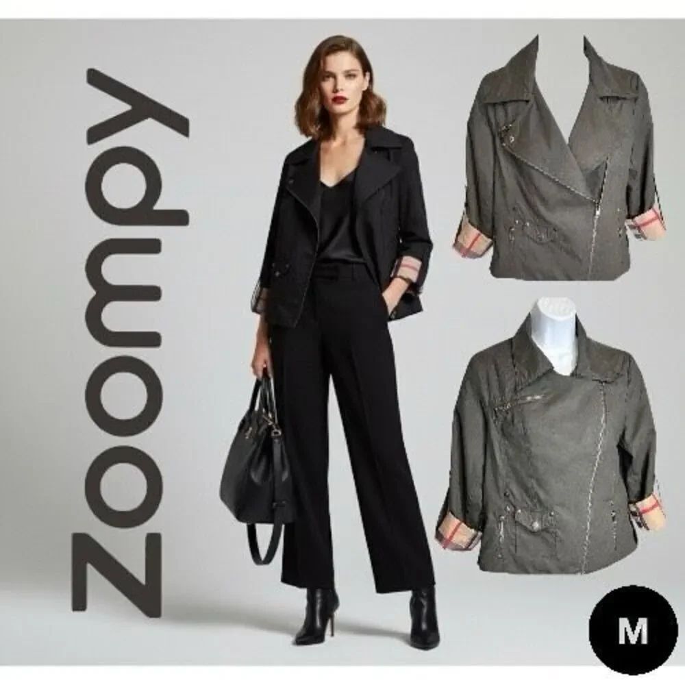 Women’s Zoompy Jackets & Coats | Black Jacket | Color: Black/Tan size Medium
